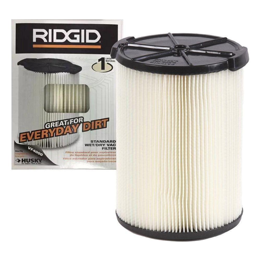 Ridgid VF4000 Everyday Dirt 1-Layer Pleated Paper Vacuum Filter | Ridgid by KHM Megatools Corp. Ridgid VF4000 Everyday Dirt 1-Layer Pleated Paper Vacuum Filter | Ridgid by KHM Megatools Corp.